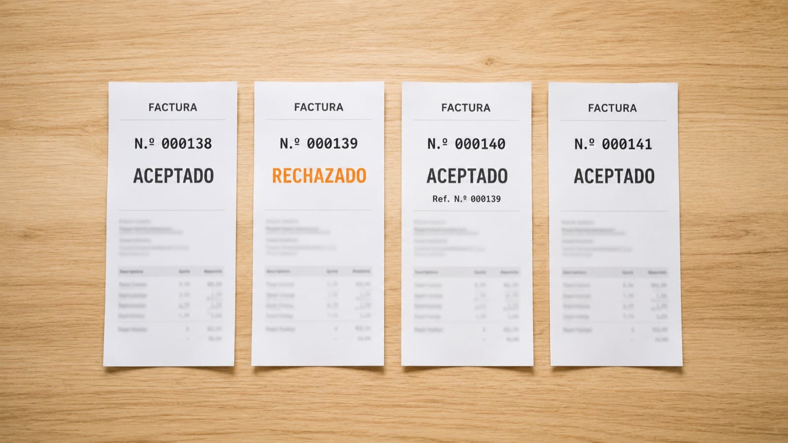 Un consecutivo de factura electrónica no se reutiliza nunca